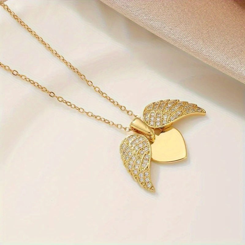 Golden Angel Wings Necklace - Zesh Store