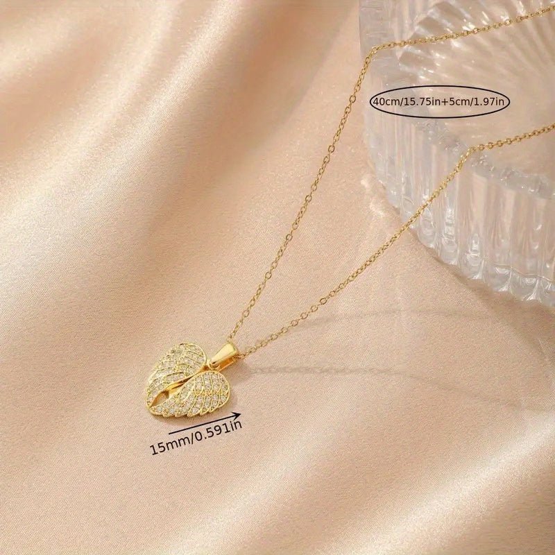 Golden Angel Wings Necklace - Zesh Store